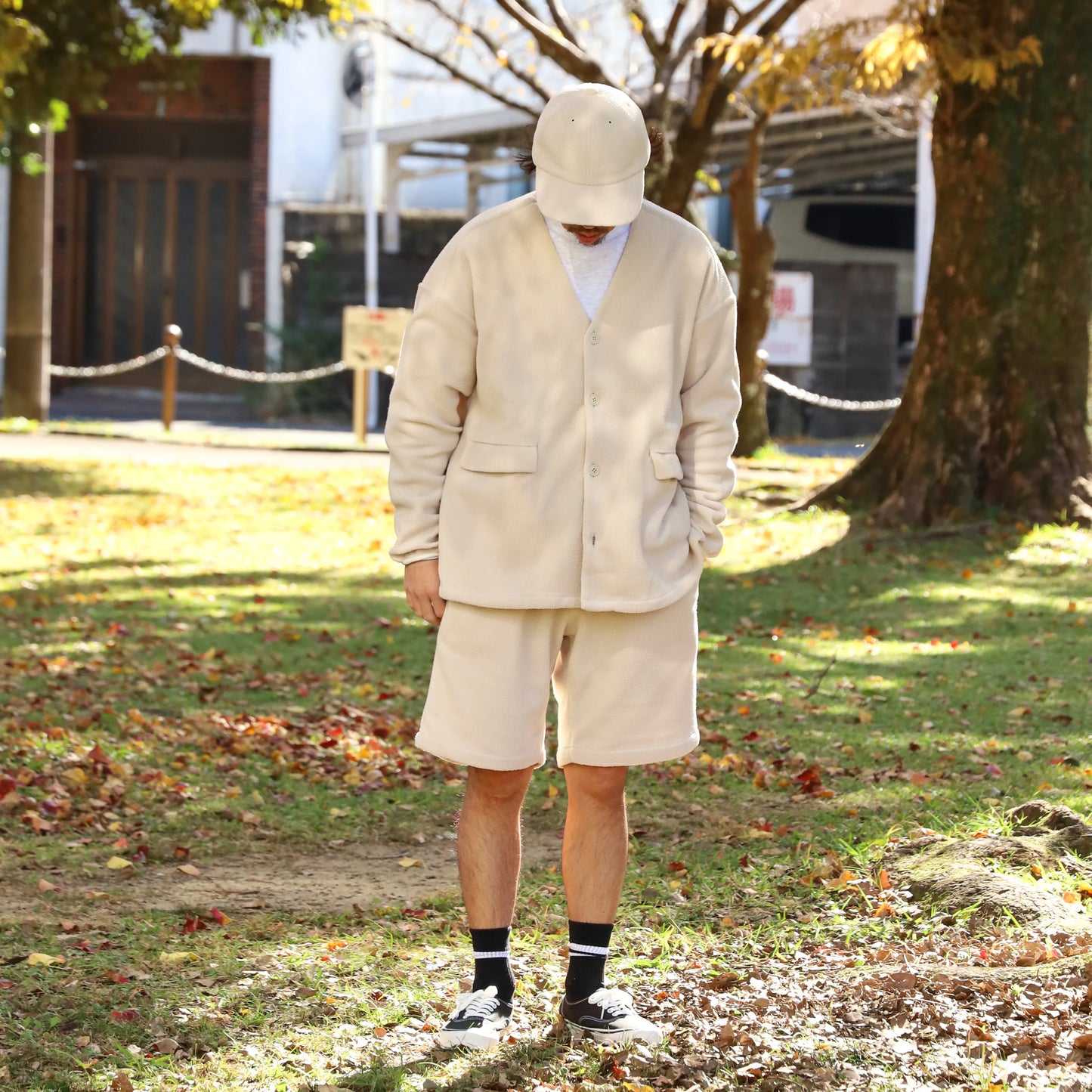 LOOSE CARDIGAN L/S W/PKT (THERMAL PRO) - NATURAL