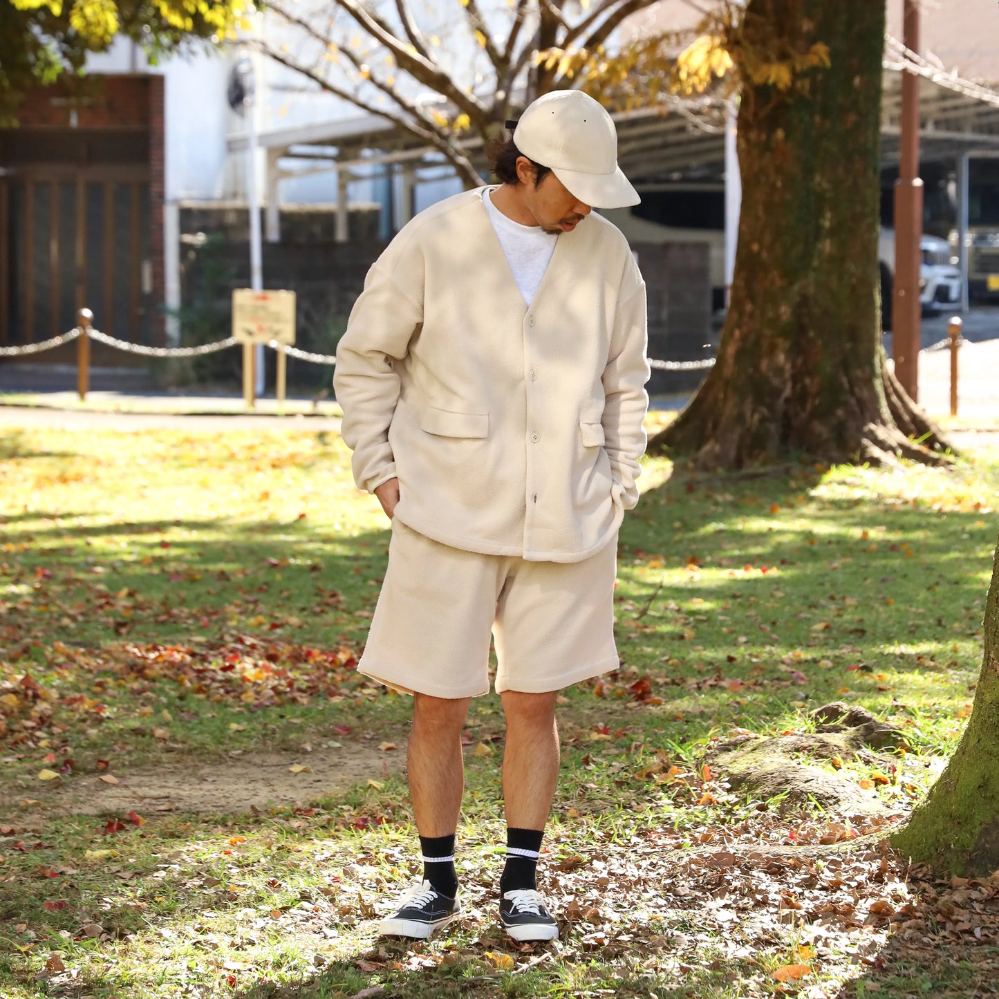 LOOSE CARDIGAN L/S W/PKT (THERMAL PRO) - NATURAL