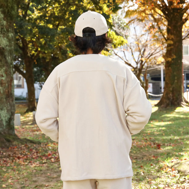 LOOSE CARDIGAN L/S W/PKT (THERMAL PRO) - NATURAL