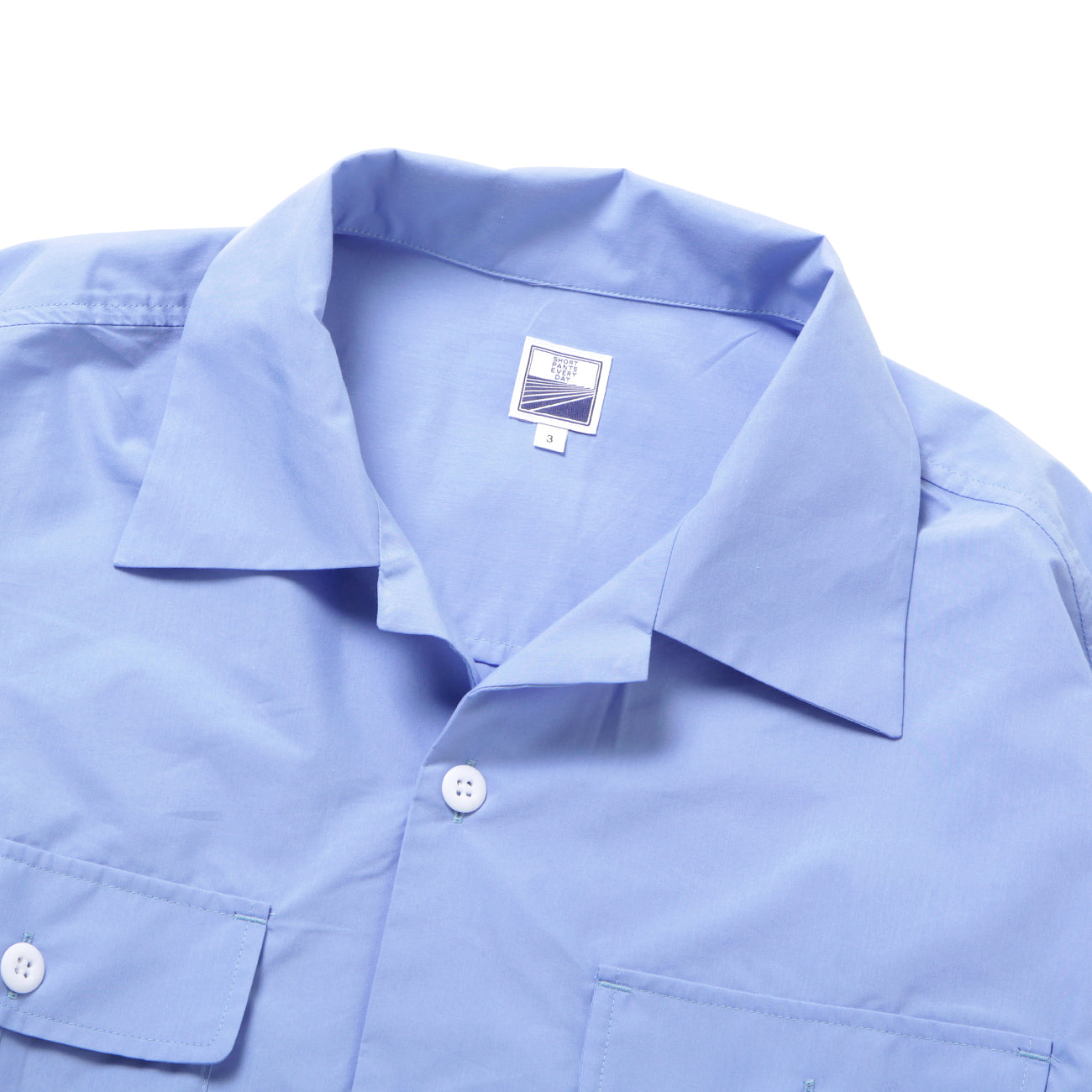 LOOSE SHIRTS L/S (COOL MAX) - BLUE