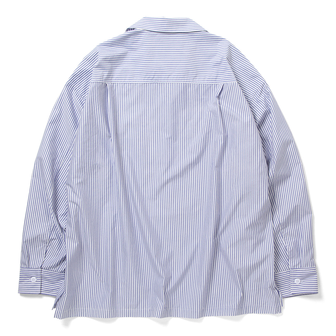 LOOSE SHIRTS L/S (COOL MAX) - BLUE STRIPE