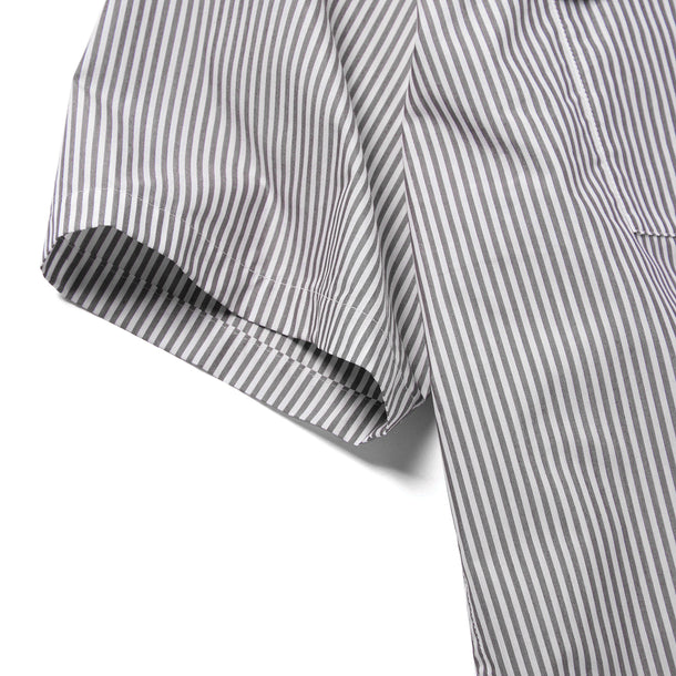 LOOSE SHIRTS S/S (COOL MAX) - BLACK STRIPE