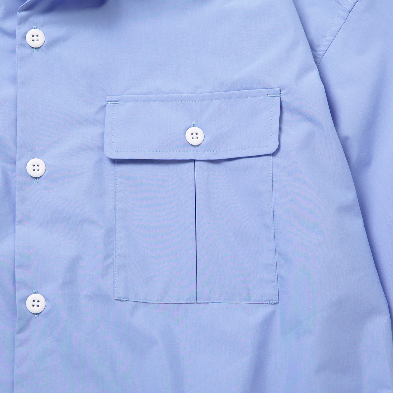 LOOSE SHIRTS S/S (COOL MAX) - BLUE