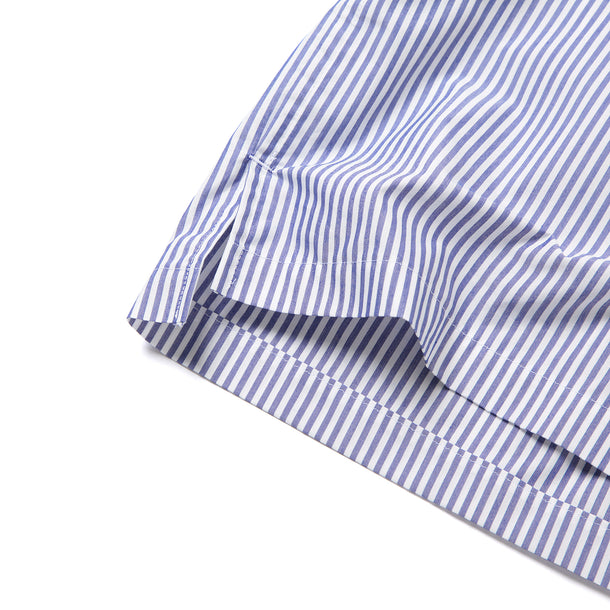 LOOSE SHIRTS S/S (COOL MAX) - BLUE STRIPE