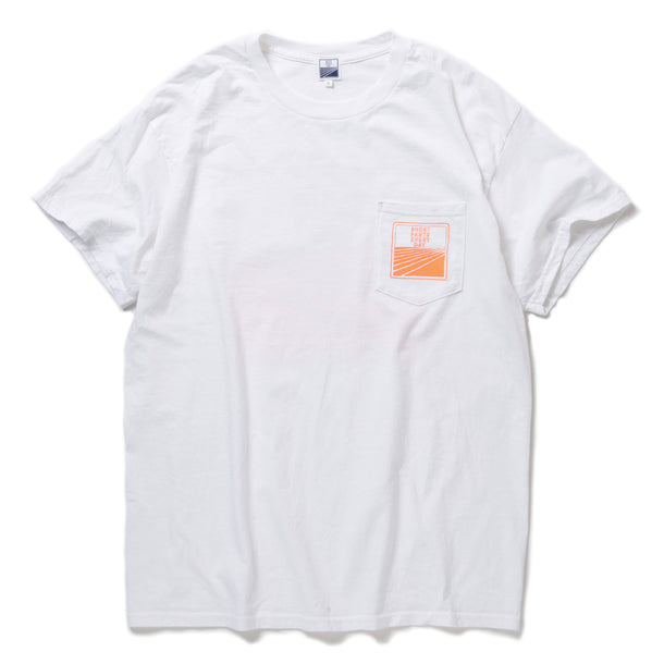 TEAM T-SHIRTS - WHITE × ORANGE