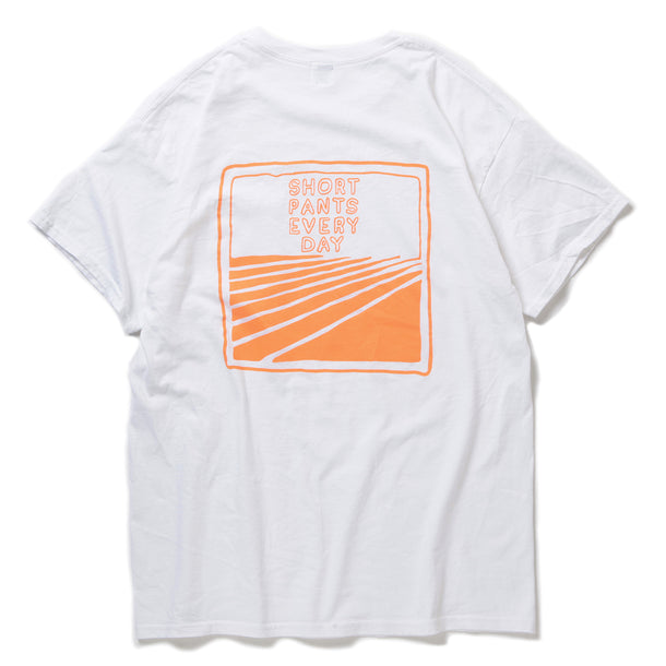 TEAM T-SHIRTS - WHITE × ORANGE
