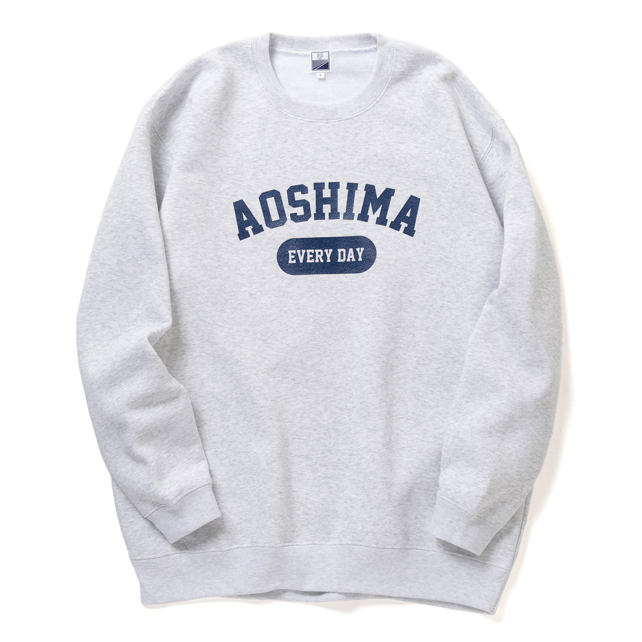 AOSHIMA EVERY DAY CREW SWEAT - ASH GRAY