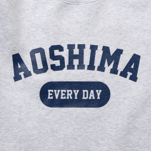 AOSHIMA EVERY DAY CREW SWEAT - ASH GRAY