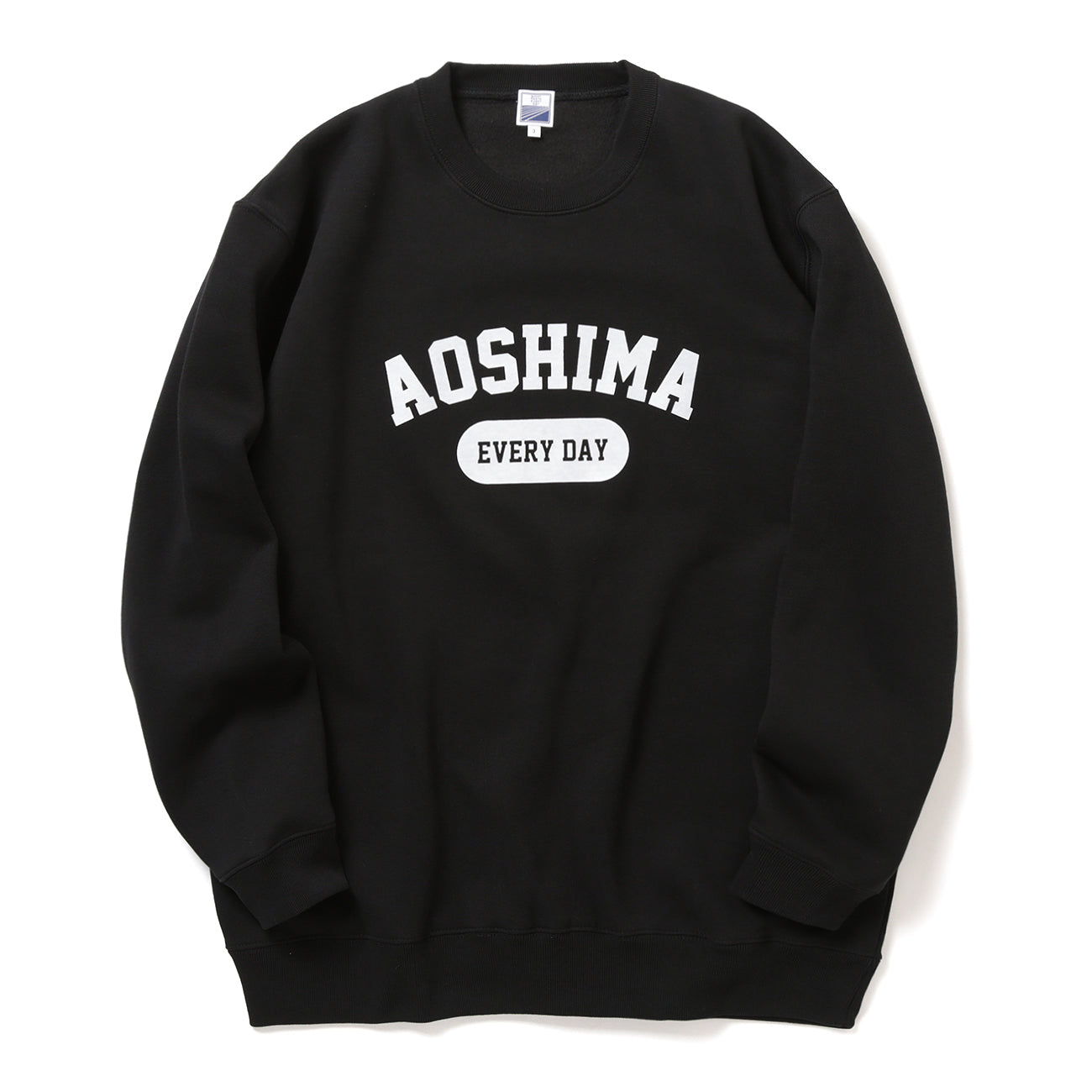 AOSHIMA EVERY DAY CREW SWEAT - BLACK