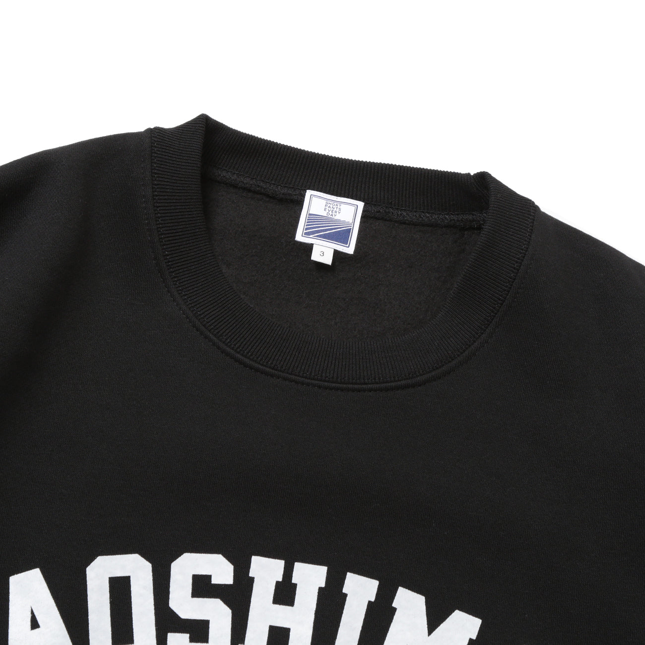 AOSHIMA EVERY DAY CREW SWEAT - BLACK