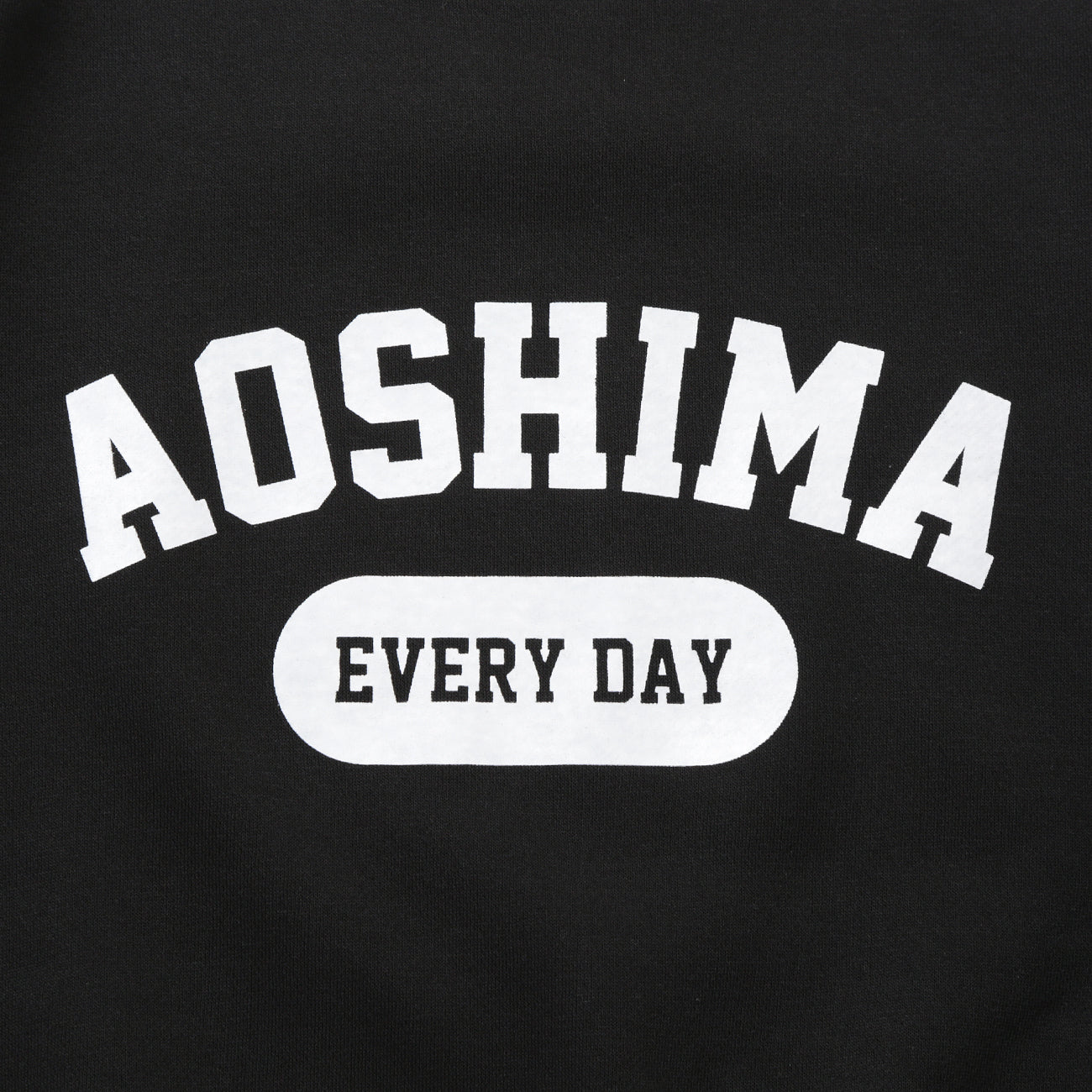 AOSHIMA EVERY DAY CREW SWEAT - BLACK