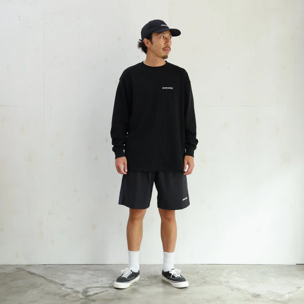 everyday HEAVY WEIGHT L/S T-SHIRTS - BLACK