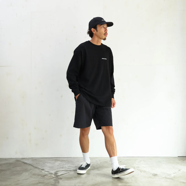 everyday HEAVY WEIGHT L/S T-SHIRTS - BLACK