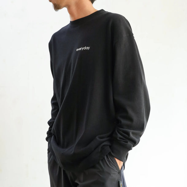 everyday HEAVY WEIGHT L/S T-SHIRTS - BLACK