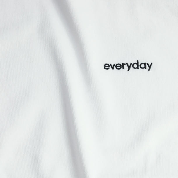 everyday HEAVY WEIGHT L/S T-SHIRTS - WHITE