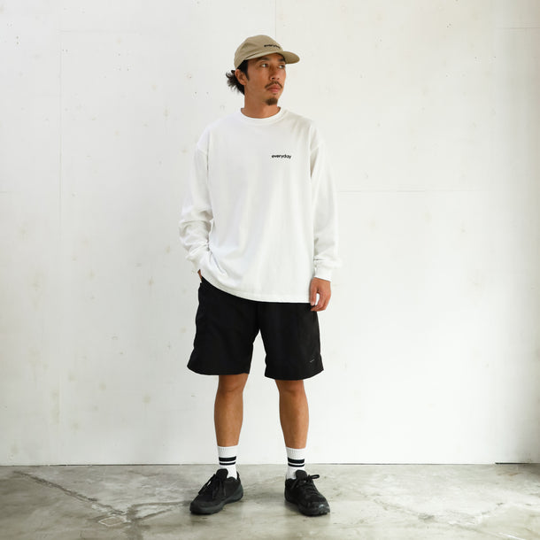 everyday HEAVY WEIGHT L/S T-SHIRTS - WHITE
