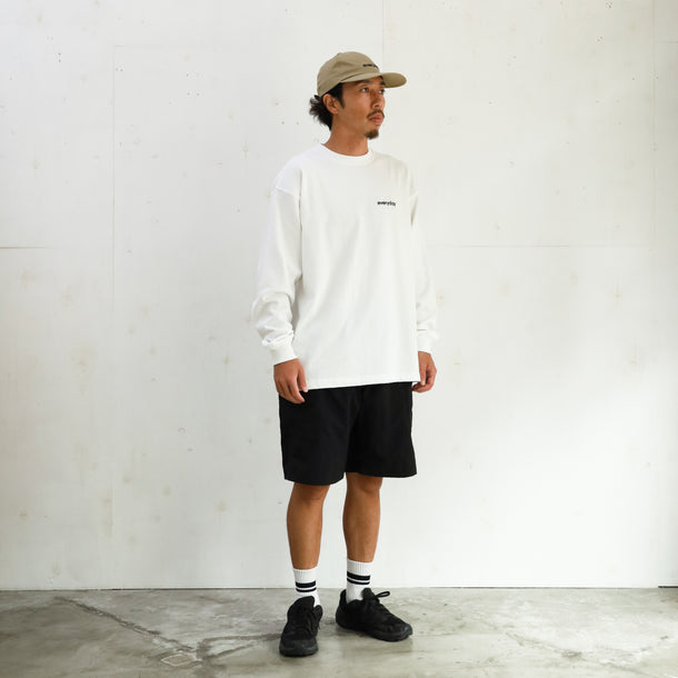 everyday HEAVY WEIGHT L/S T-SHIRTS - WHITE