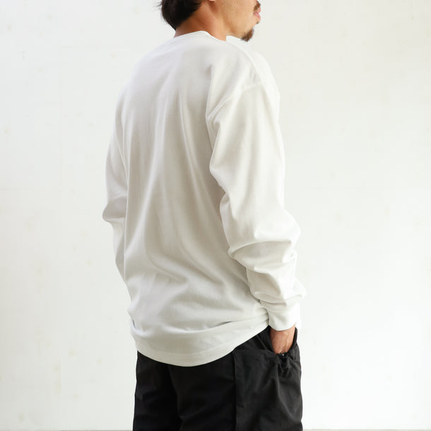 everyday HEAVY WEIGHT L/S T-SHIRTS - WHITE