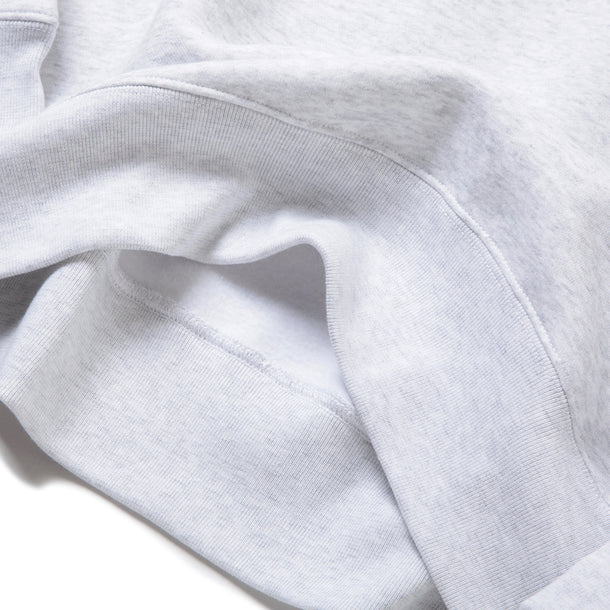 LOOSE SWEAT CREW W/PKT - ASH × NATURAL