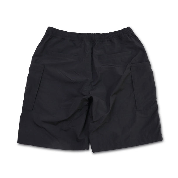 LIGHT NYLON RELAX TAC CARGO SHORTS - BLACK | Short pants
