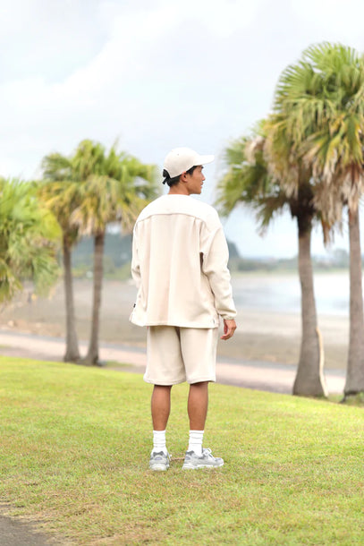 LOOSE CARDIGAN L/S W/PKT (THERMAL PRO) - NATURAL