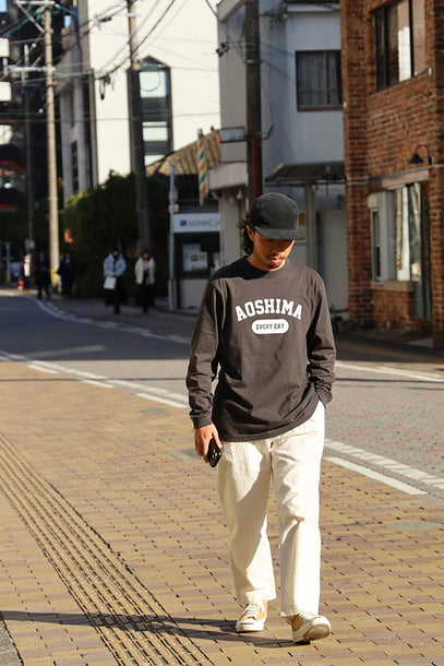AOSHIMA EVERY DAY L/S T-SHIRTS - BLACK