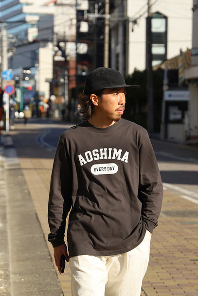 AOSHIMA EVERY DAY L/S T-SHIRTS - BLACK