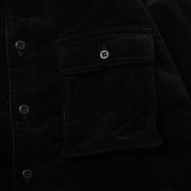 SD SHIRTS (CORDUROY) - BLACK
