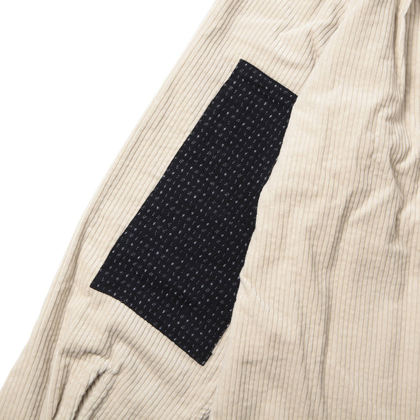 SD SHIRTS (CORDUROY×KURUME KASURI MIX) - BEIGE