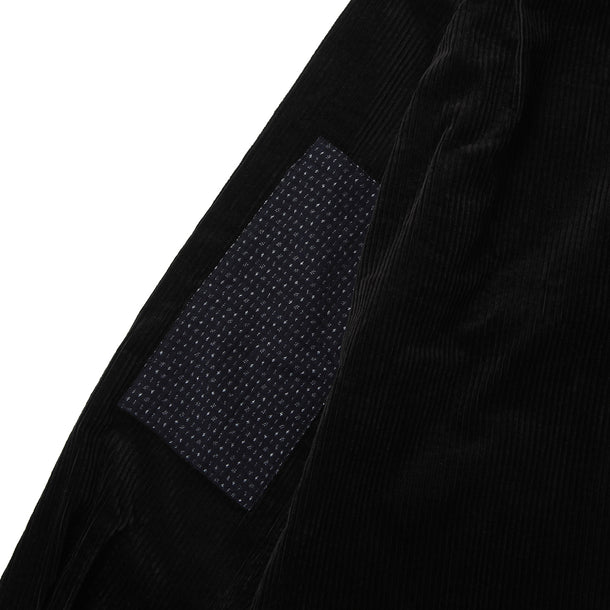 SD SHIRTS (CORDUROY×KURUME KASURI MIX) - BLACK