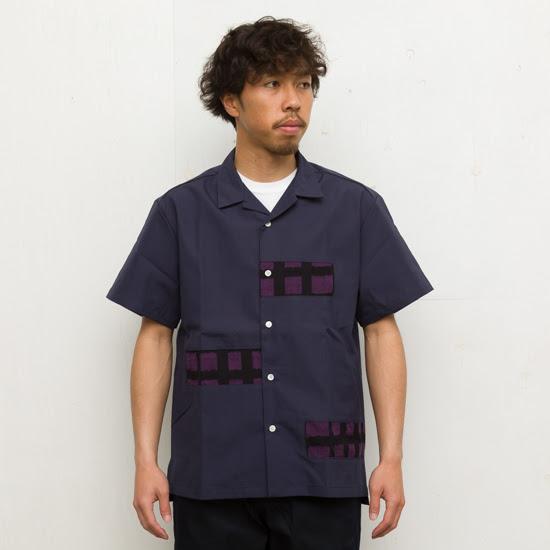 S/S 久留米絣 RANDOM SHIRTS NAVY / PURPLE | Short pants every day