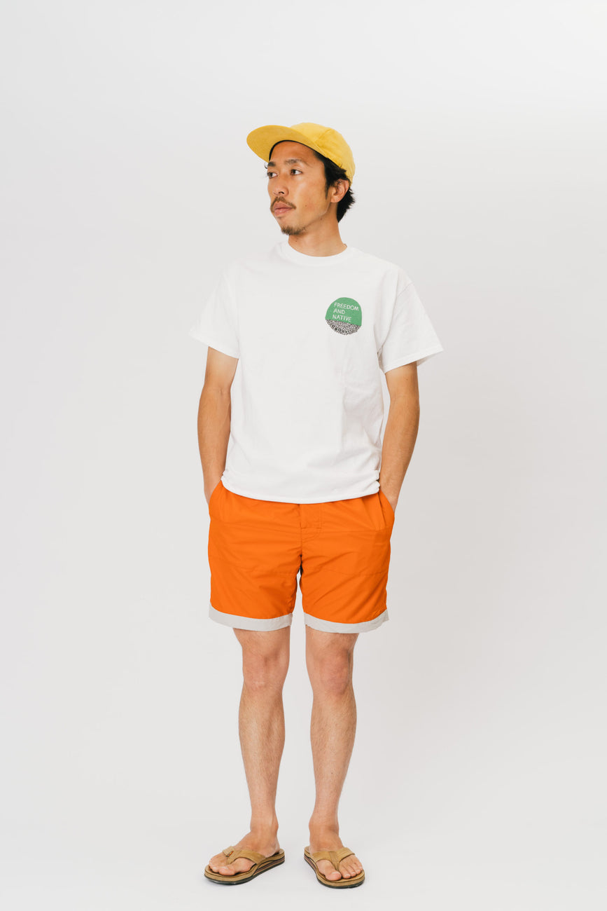 BOARD SHORTS 3LINE ORANGE×GRAY