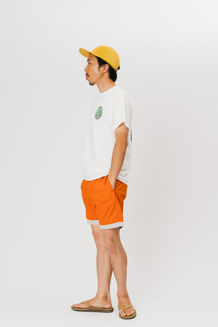 BOARD SHORTS 3LINE ORANGE×GRAY