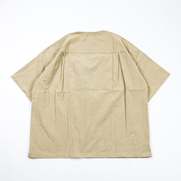 LOOSE CARDIGAN S/S BEIGE