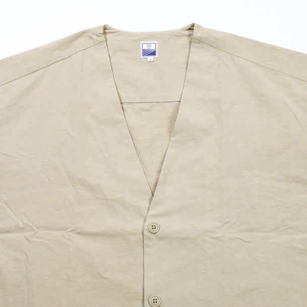 LOOSE CARDIGAN S/S BEIGE