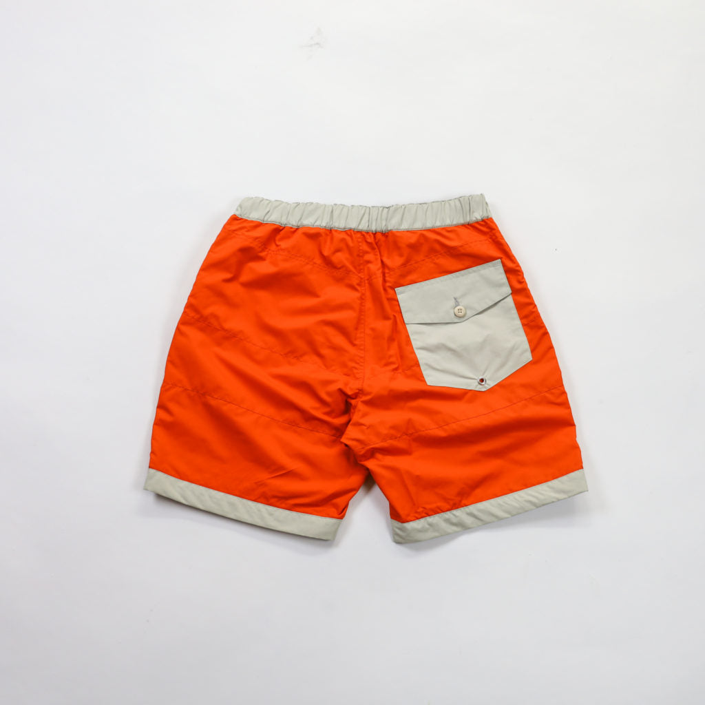 BOARD SHORTS 3LINE ORANGE×GRAY