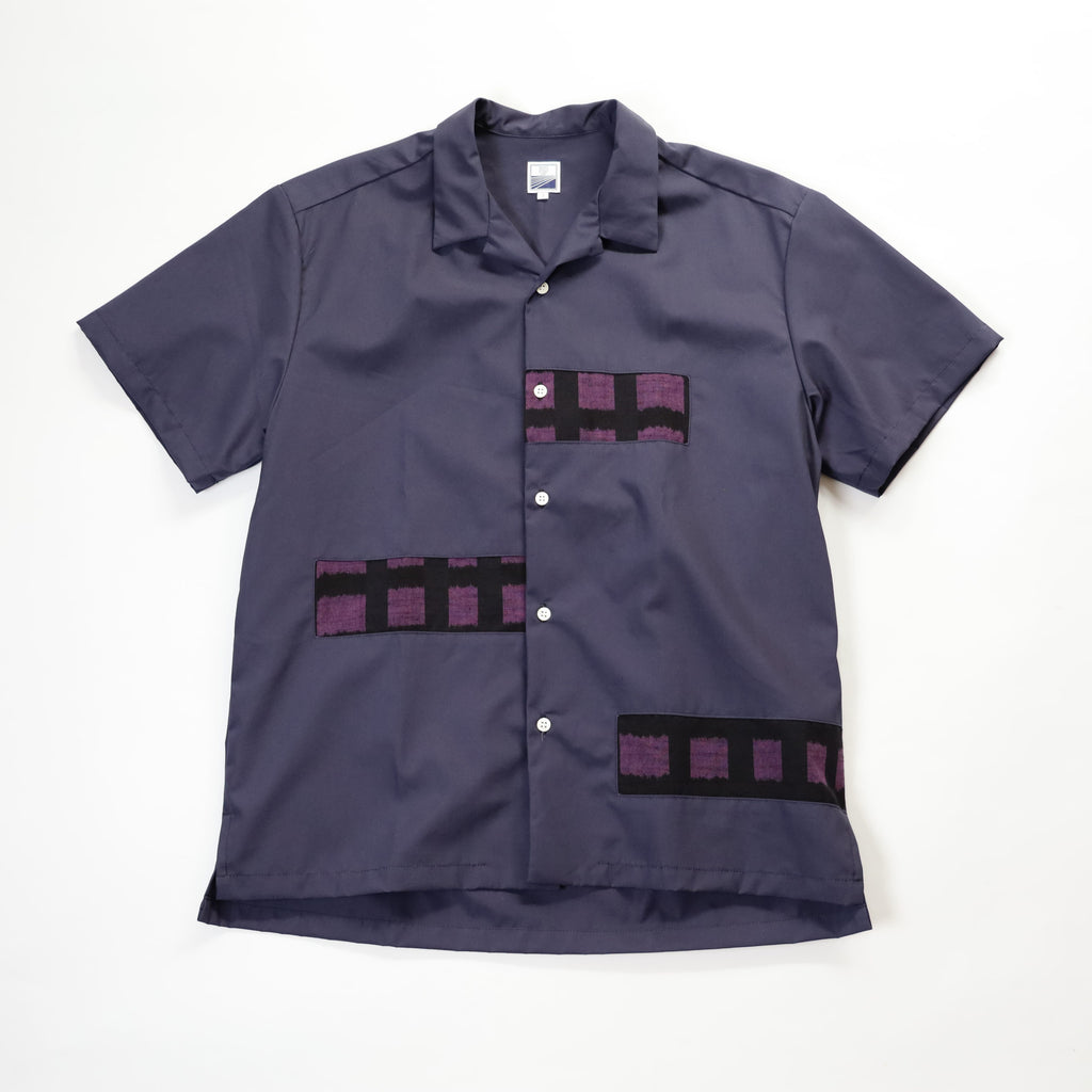 S/S 久留米絣 RANDOM SHIRTS NAVY / PURPLE