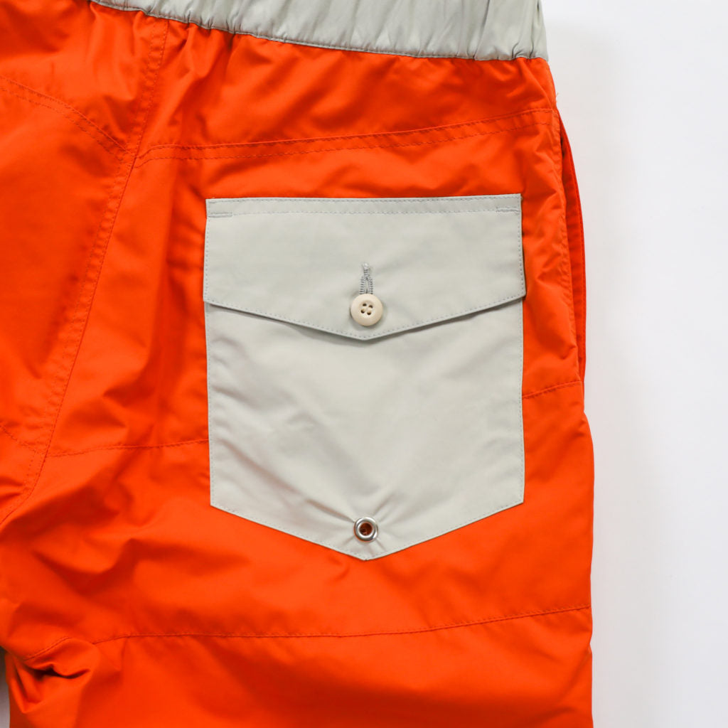 BOARD SHORTS 3LINE ORANGE×GRAY
