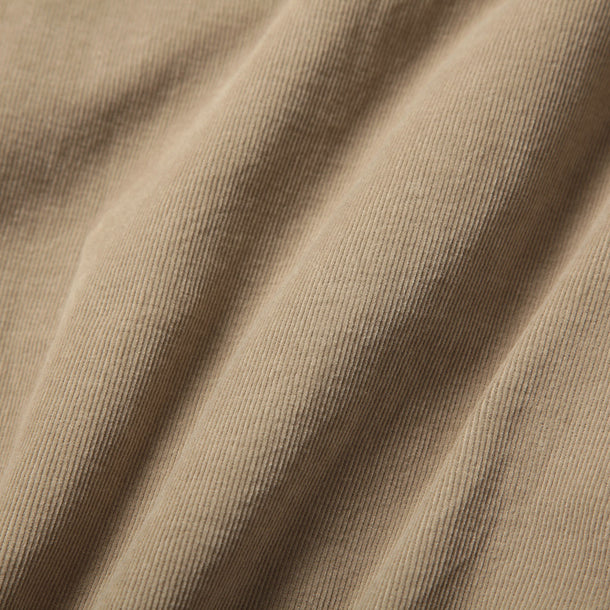 LOOSE CARDIGAN L/S W/PKT (CORDUROY) - BEIGE