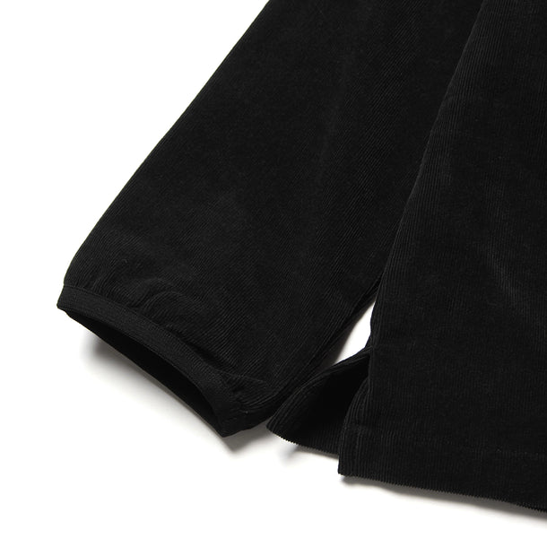 LOOSE CARDIGAN L/S W/PKT (CORDUROY) - BLACK