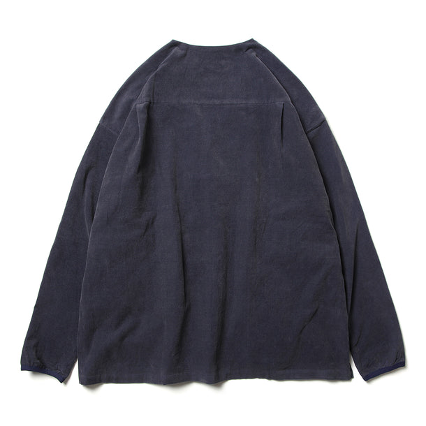LOOSE CARDIGAN L/S W/PKT (CORDUROY) - NAVY