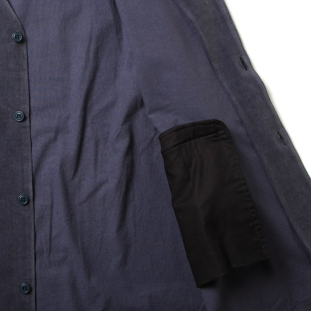 LOOSE CARDIGAN L/S W/PKT (CORDUROY) - NAVY