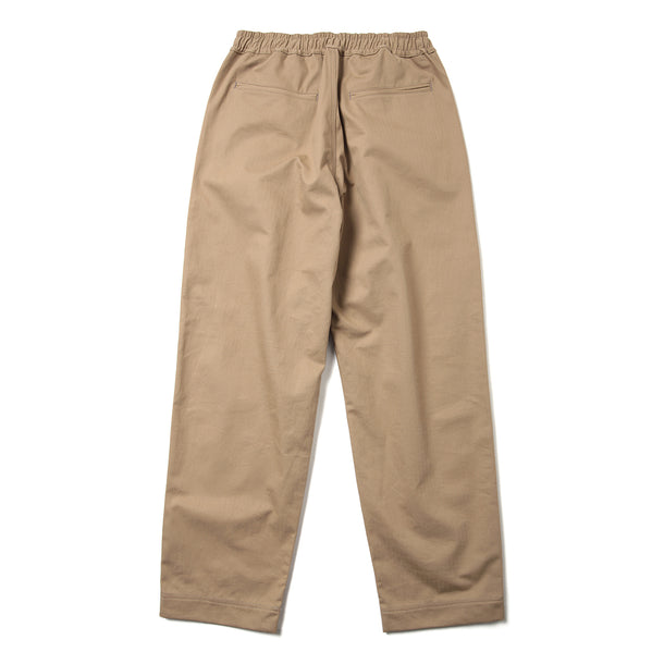 2P WIDE PANTS (HERINGBONE) - BEIGE