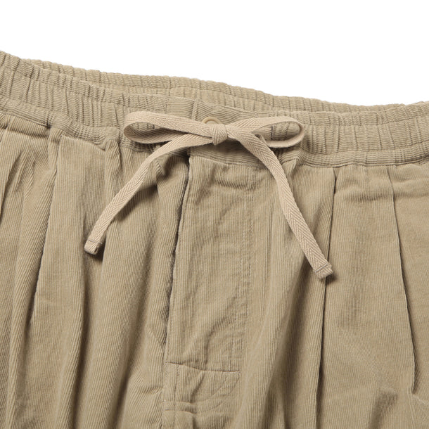 2P WIDE PANTS (CORDUROY) - BEIGE