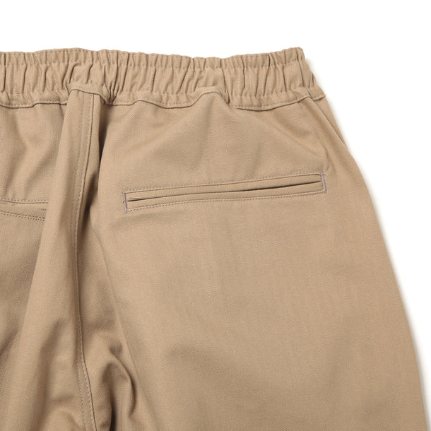 2P WIDE PANTS (HERINGBONE) - BEIGE