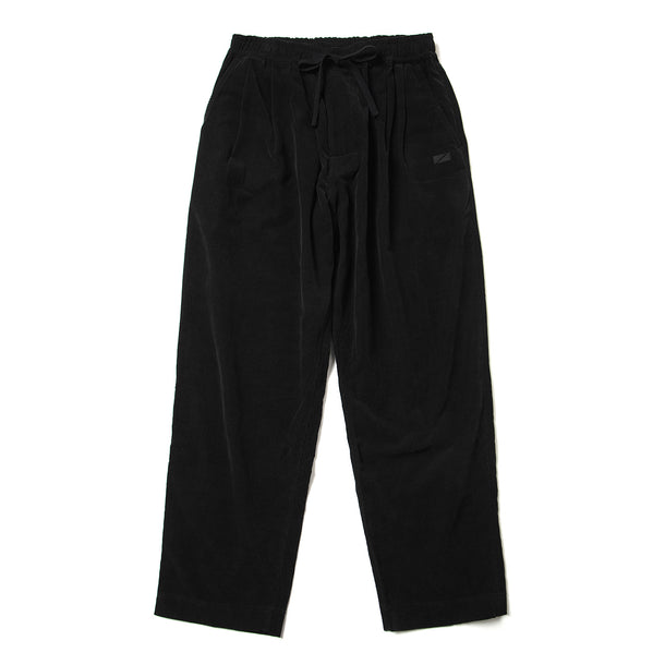 2P WIDE PANTS (CORDUROY) - BLACK | Short pants every day