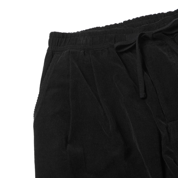 2P WIDE PANTS (CORDUROY) - BLACK