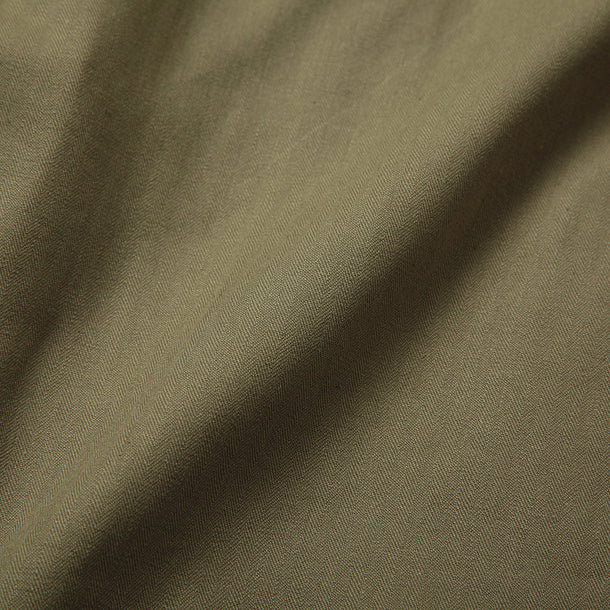 LOOSE CARDIGAN L/S W/PKT (HERINGBONE) - KHAKI