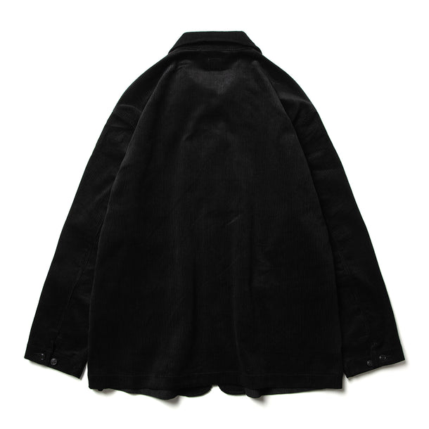 ジャケット・アウター lutays tirel navy corduroy KED JACKET (CORDUROY) - BLACK | Short pants every day
