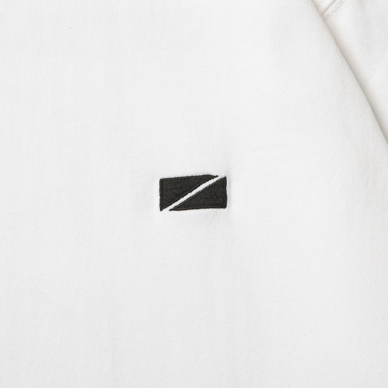 L/S T-SHIRTS (FLAG) - WHITE×BLACK